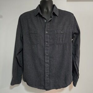 UNTUCKit Size Large Hemsworth Button Down Shirt Gray Long Sleeve Slim Fit